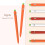 Silicone Stylus Cover Carrot Design Red 1set 4