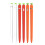 Silicone Stylus Cover Carrot Design Red 1set 9