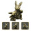1Gouden Brass Bunny Statue En Creatief Voor En 3