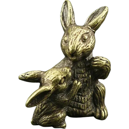 1Gouden Brass Bunny Statue En Creatief Voor En 1