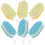 6Pcs Assorted Color Bath Sponges Soft Sponge Body Scrubber for Shower 1