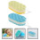 6Pcs Assorted Color Bath Sponges Soft Sponge Body Scrubber for Shower 4