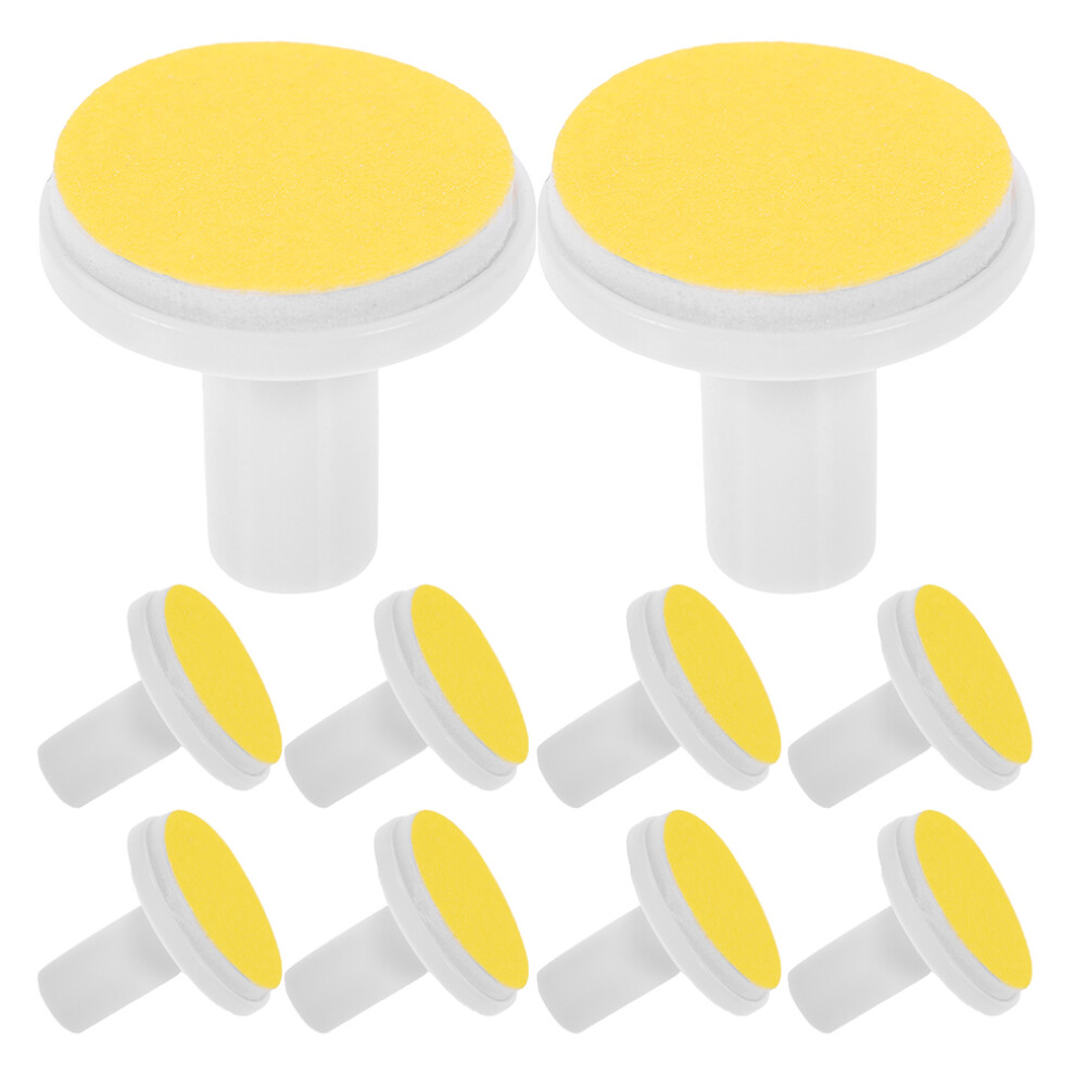 10 Sztuk PłYtek Do Pilowania Paznokci, Wymienne GłOwice Do Maszynki-image