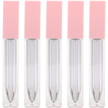 5 Unidades Tubo Quadrado Para Batom Vazio 7 Ml Transparente