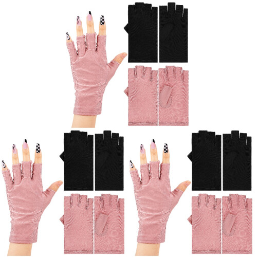 6 De Luvas Anti-Uv Para Manicure E Lâmpada De Gel 1