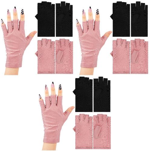 6 De Luvas Anti-Uv Para Manicure E Lâmpada De Gel 2