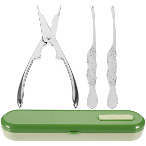 Conjunto De Ferramentas Para Pernas De Caranguejo Com Pinça E Garfos