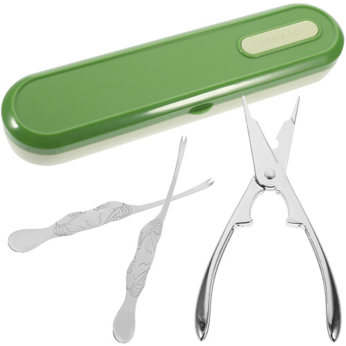 Conjunto De Ferramentas Para Pernas De Caranguejo Com Pinça E Garfos 2