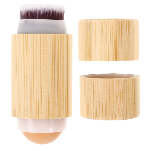 Pincel Para Blush, Pó E Base, De Maquiagem Com Rolo De
