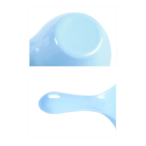 1Pc Blue Water Scoop Wide Handle Plastic Ladle for Home Use 1
