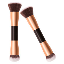 2 Stuks Dubbelzijdige Draagbare Make-upborstel Voor Poeder En Blush