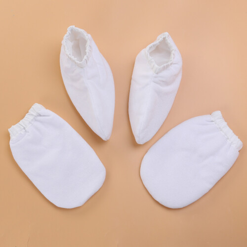 2 Guantes Cera Con Para Manos Y Pies 2