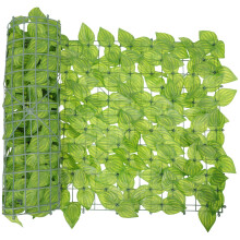 Conjunto De Parede Com Planta Simulada E Folhas Realistas Decoração