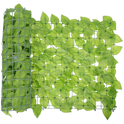 Conjunto De Parede Com Planta Simulada E Folhas Realistas Decoração