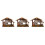 3Pcs Natividade Resina 8,5 Cm Decoração Natal 9