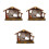 3Pcs Natividade Resina 8,5 Cm Decoração Natal 5