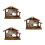 3Pcs Natividade Resina 8,5 Cm Decoração Natal 7
