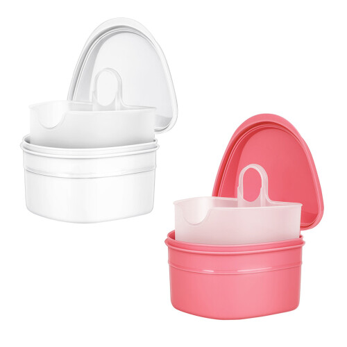 Para Cuidados Com Prótese Dentária Com E Ventilação Rosa