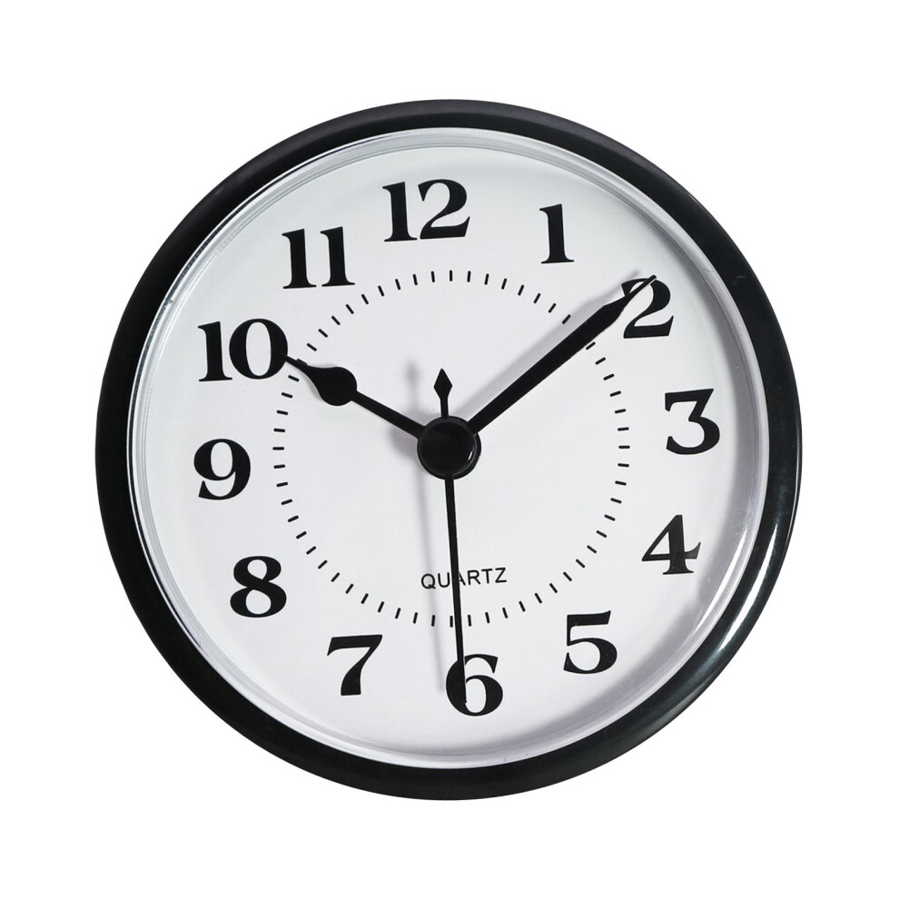 Black Wall Hanging Decor Clock Minimalist Mechanical Clock Insert-image-OPC-PM8DPM8-NEW