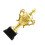 Golden 24 Cm Mini Plastic Met Zwarte Voet 1