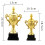 Golden 24 Cm Mini Plastic Met Zwarte Voet 2