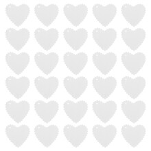 50 Unidades Tarjetas Papel Colgantes Corazón En