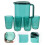Conjunto De Louça Para Com Jarra Transparente Para 4