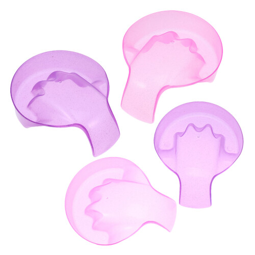 4Pcs Tigela De Para Unhas E , Remoção De Esmalte Gel