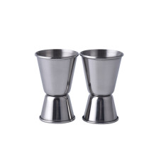 Rvs Cocktail Jigger Dubbelzijdig Zilver Voor Nauwkeurig Mixen