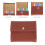 1Set Durable Brown PU Medicine Storage Case with 28 Grid Compartments 8
