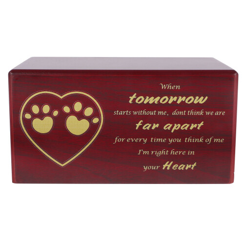 1Urne Bois Pour Cendres D’animaux, Souvenir Durable Élégant 1