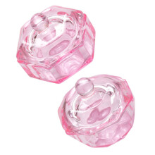 2 Unidades Taza De Cristal Con Tapa Para Y Polvos