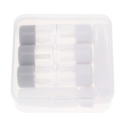 3 Piezas Cajas Para Lentes con Botella y Pinzas 1