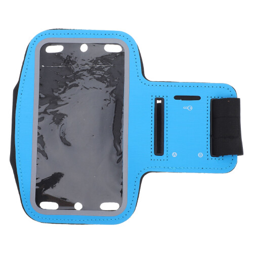 Blue Running Bag for Mobile Phone with Touchscreen and Storage