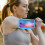Blue Running Bag for Mobile Phone with Touchscreen and Storage 5