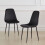 AINPECCA (Velvet Black) 2PCS Dining Chairs Padded Seat Home 6