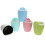 5Pcs Assorted Color Plastic Hanging Planters for Home Gardening Use 7