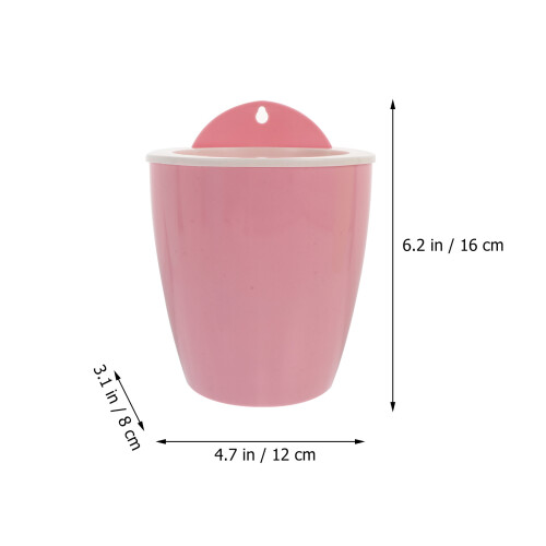 5Pcs Assorted Color Plastic Hanging Planters for Home Gardening Use 1