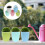 5Pcs Assorted Color Plastic Hanging Planters for Home Gardening Use 5