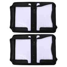 2 Pezzi Custodia Portatile 128 Dischi In PU Con Cerniera
