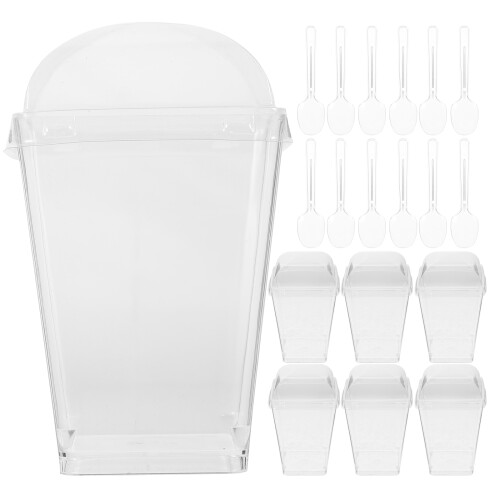 Set Trasparenti Per Dolci Con Coperchi E 1