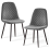 AINPECCA (Velvet Grey) 2PCS Dining Chairs Padded Kitchen 1
