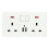 (White) HD 1080P WiFi Camera Wall Socket Motion Detection 1