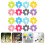 16 Pezzi Marker Per Vino In Silicone Fiore Riutilizzabili 4