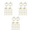 36 Pezzi Portatessere A Forma Per Halloween Matrimonio 8