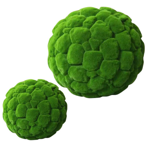 2 Pezzi Palline Conservato Verde Decorative Per Interni