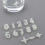 14 Pezzi Bicchiere In Silicone Con Ventosa Numerata 8
