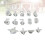 14 Pezzi Bicchiere In Silicone Con Ventosa Numerata 5