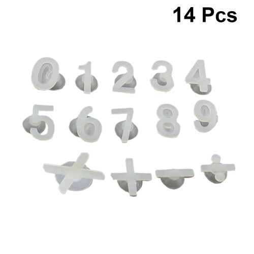 14 Pezzi Bicchiere In Silicone Con Ventosa Numerata 1