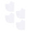 4Pcs Practical Protective Heel Cushions For Foot Care At Home White 11